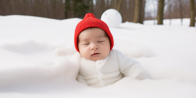 宝宝与雪