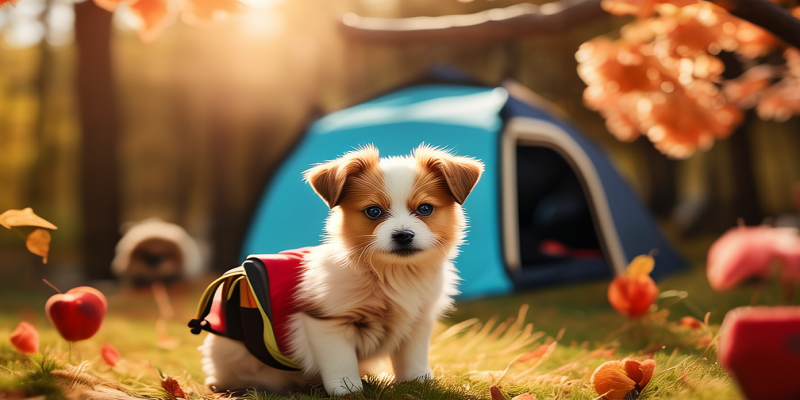 微观世界：小狗宝宝的秋日露营