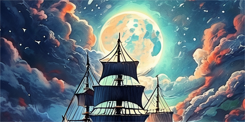海盗船，满月航行